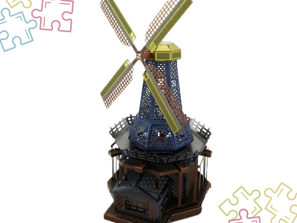 Molino de viento - Armable 3D