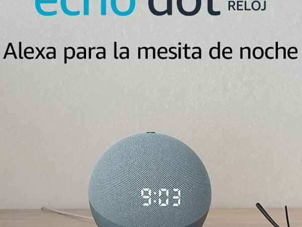 Echo dot 4ta generación c/ reloj Parlante inteligente