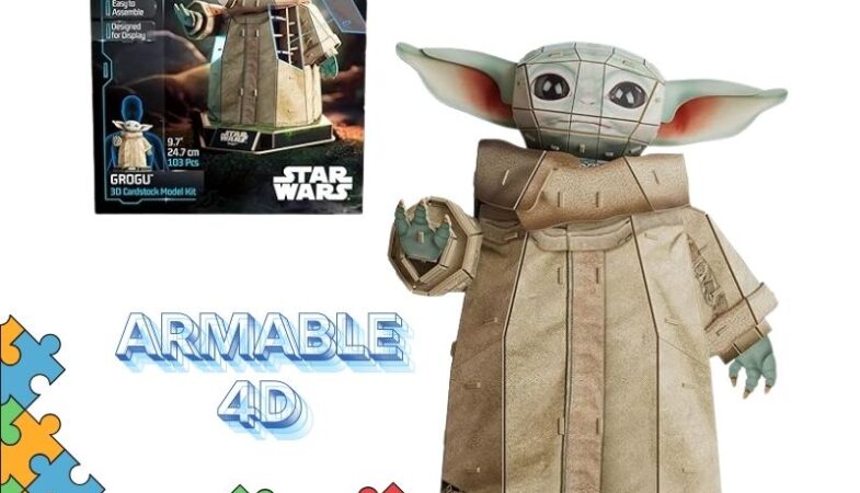 Rompecabezas Armable Cartón 4D Star Wars - Grogu