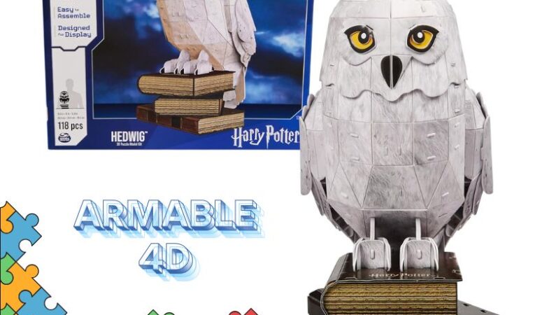 Rompecabezas Armable Cartón 4D Harry Potter - Hedwig